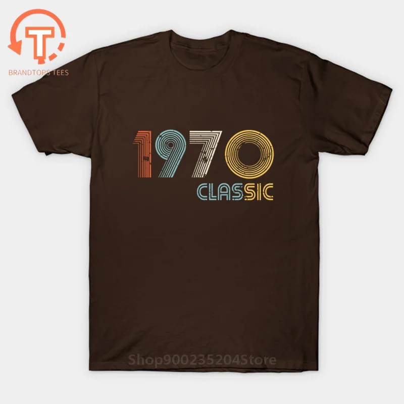 Retro casual 1970 t shirt Men classic 49 years old birthday t-shirt Summer stylish father's day tshirt Urban leisure cotton tops