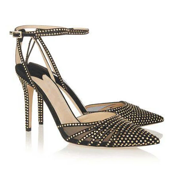 Летние туфли на шпильках с острым носком | Обувь