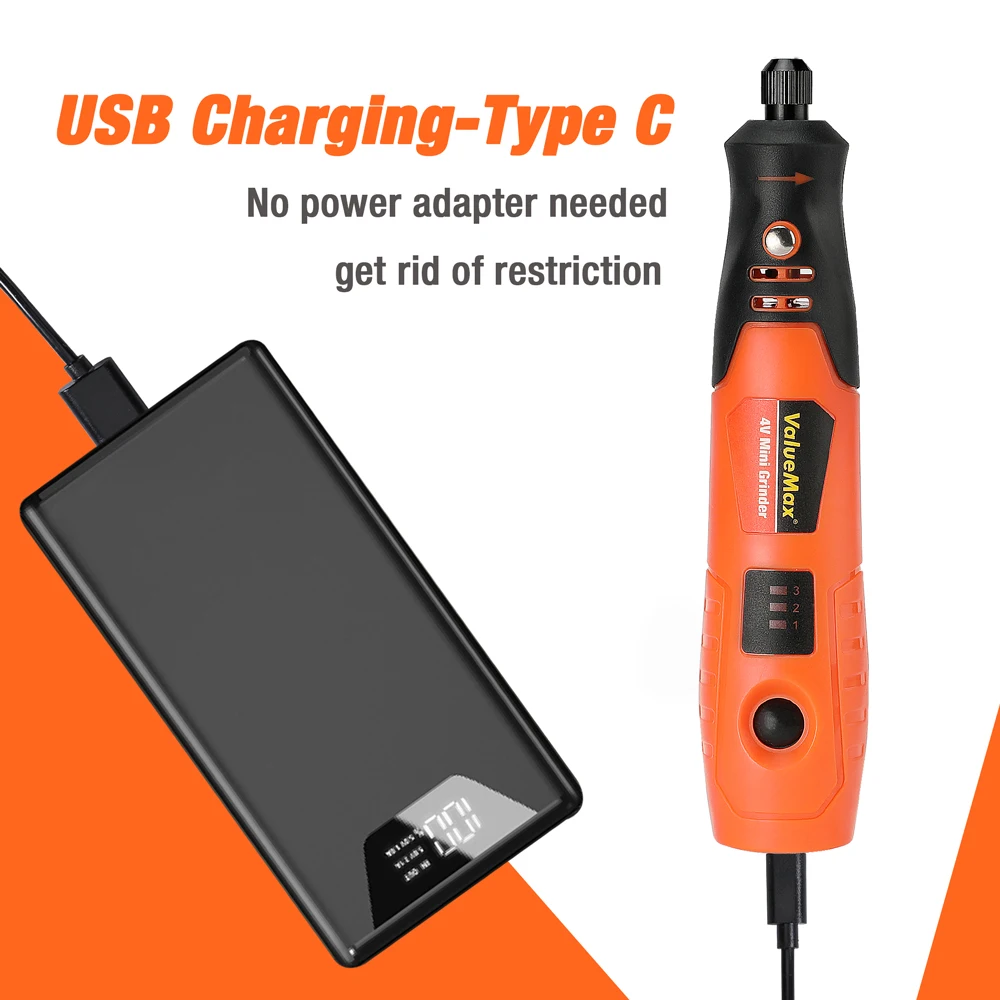 ValueMax 43 шт. беспроводной мини шлифовальный станок с USB зарядкой перезаряжаемая