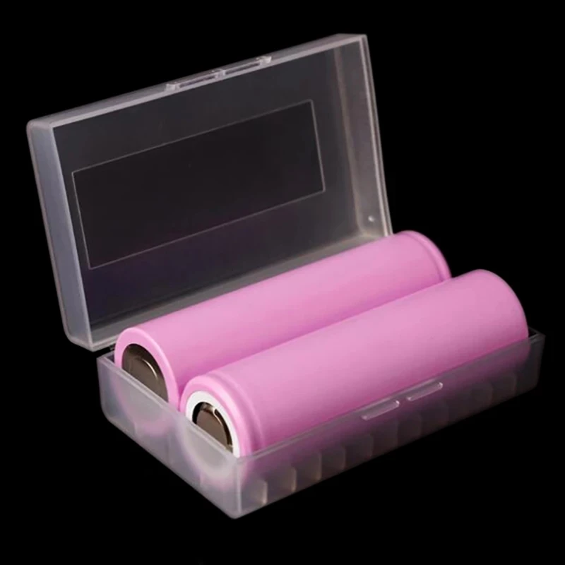 1 Pc 20700 21700 PLASTIC STORAGE PROTECTIVE CASE HOLDER BOX BATTERY CLEAR 2-bay Battery Box Storage Case Holder Organizer |