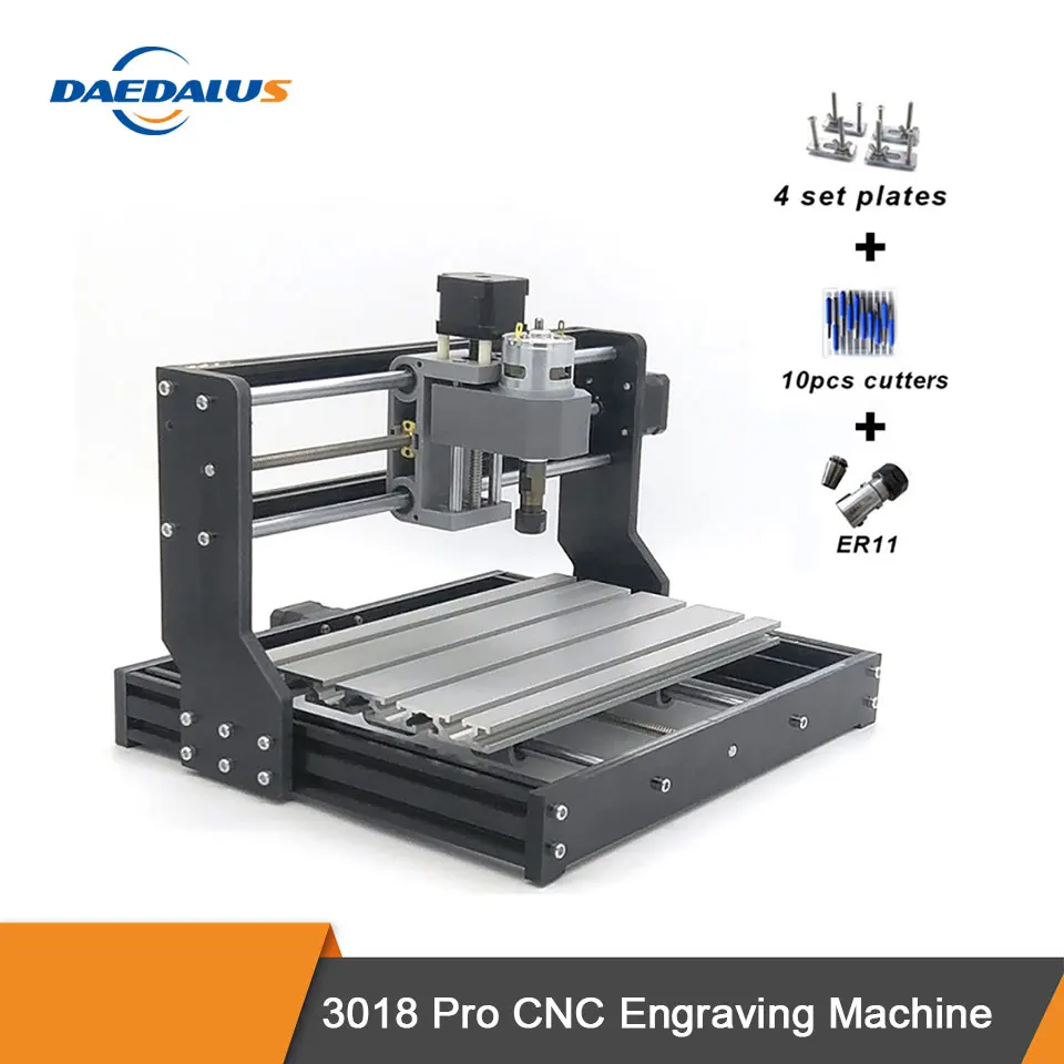 CNC гравер машина 3018 PRO гравировальный станок мини PCB ER11 деревообрабатывающий