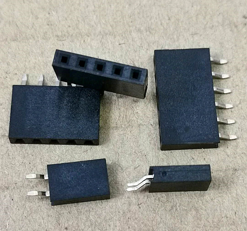 10 шт. smt smd 4-контактный Однорядный прямоугольный гнездовой разъем 2 54 мм Шаг полоса