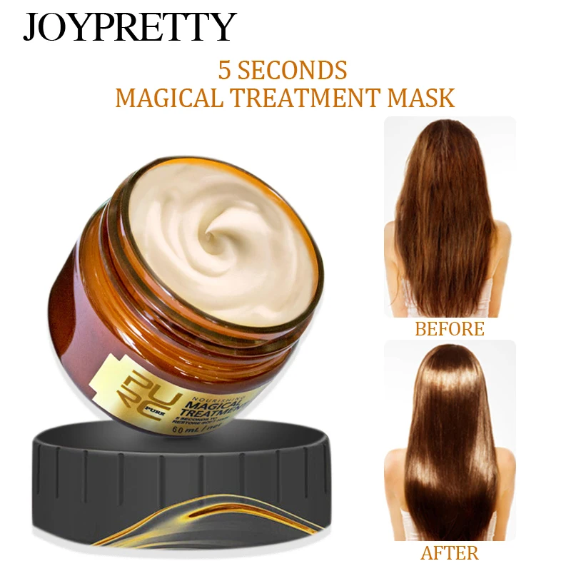 

Магическая лечебная маска 60 мл, восстанавливает повреждения за 5 секунд, восстанавливает мягкие волосы для всех типов волос с кератином Ухо...