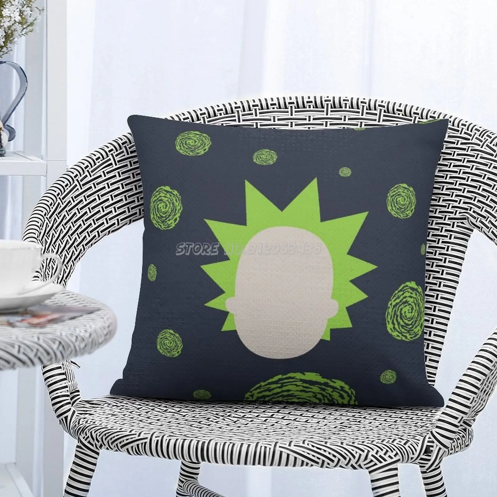 Наволочка с блестками и рисунком 40 х40 см | Дом сад