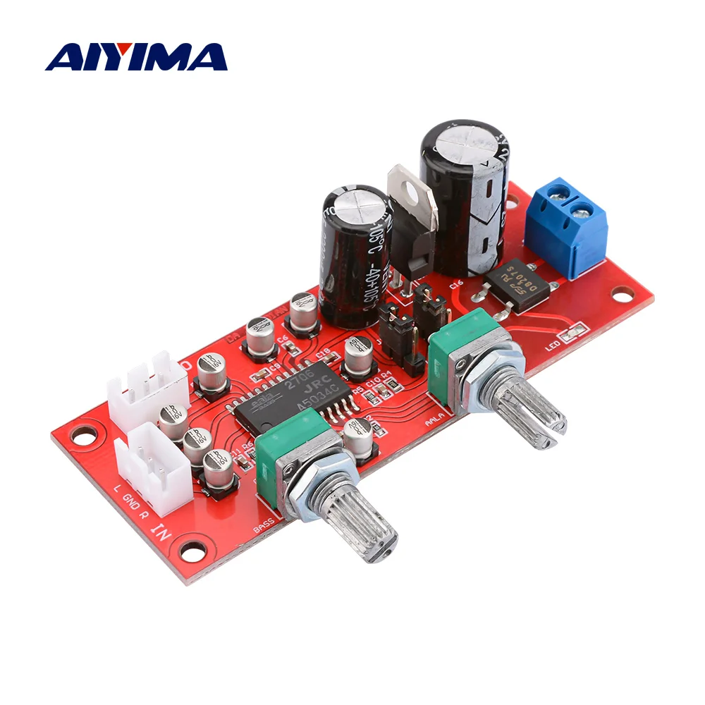 Плата усилителя звука AIYIMA NJM2706 плата предварительного усиления регулятор