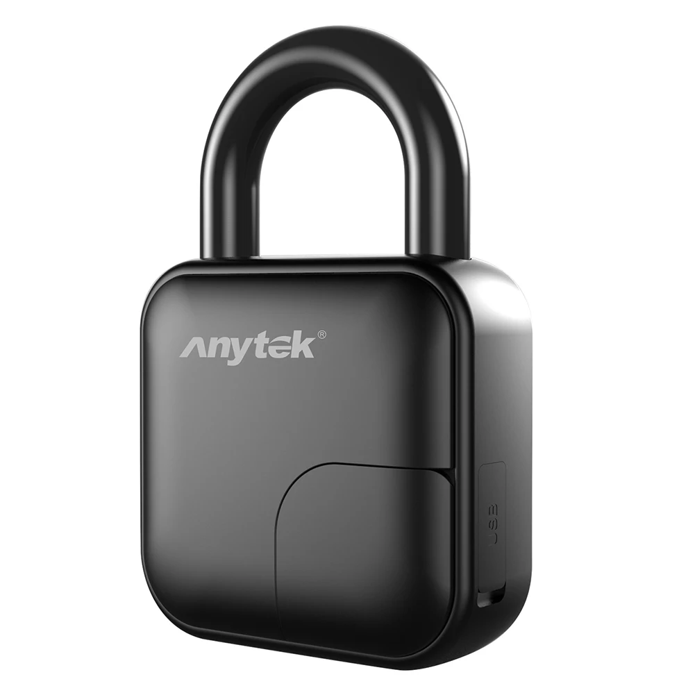 

Anytek L3 Smart Keyless Fingerprint Padlock Anti-Theft Security Lock IP65 Waterproof Door Luggage Case Lock