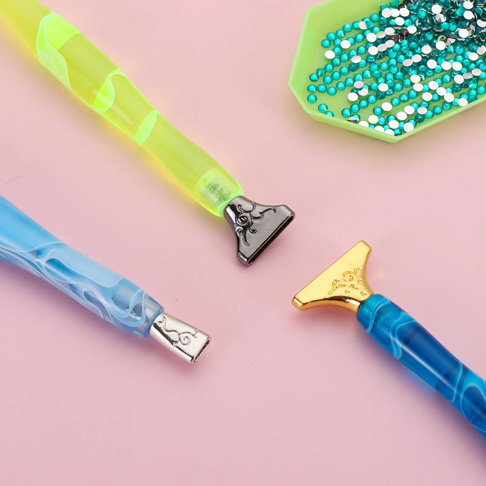 6 штук Горячая DIY иных металлических алмазов картина замена ручки для вышивания