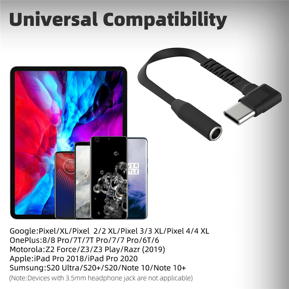 Aux-адаптер с Type C на 3 5 мм Usb адаптер для наушников аудиокабель Samsung Galaxy Note 10/S20 Google