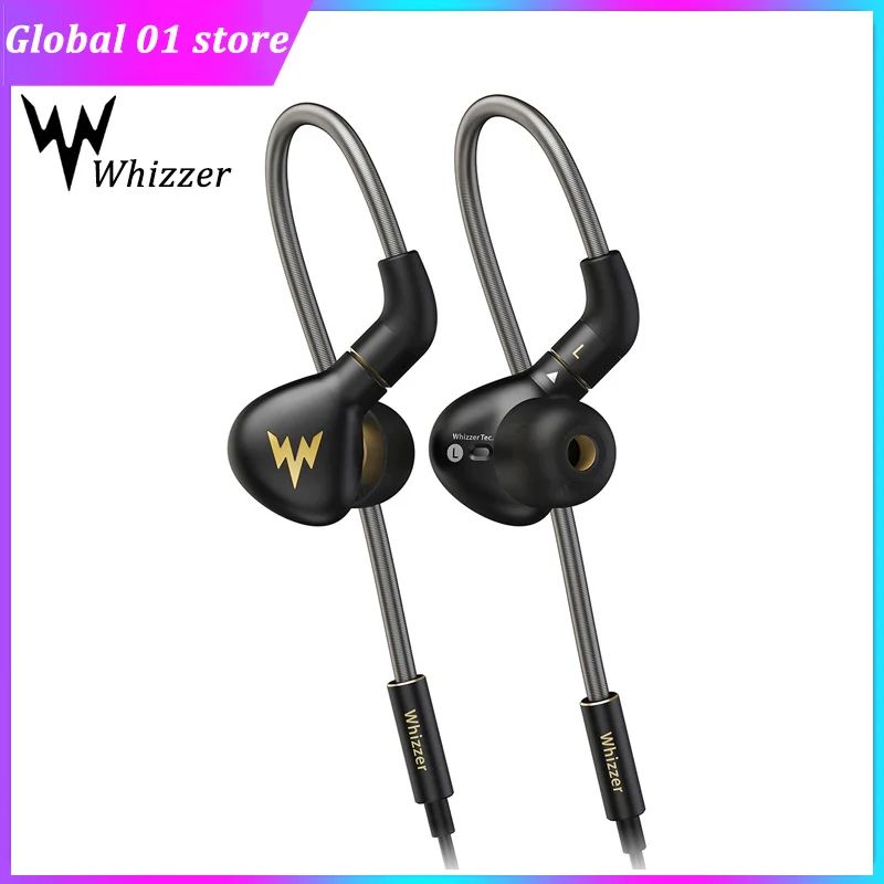 

Whizzer A15Pro Hi Res Monitor Earphone 1DD Units In Ear Earphones 8 Balanced Armature 3.5MM MMXC Detachable Cable HIFI Headphone