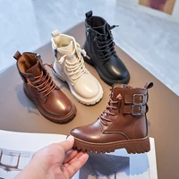 fashion childrens martin boots autumn and winter new girls boots non slip single boots boys thick soled breathable short boots