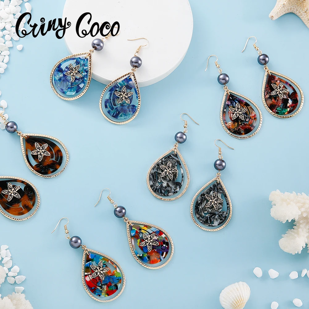 Серьги капельки Cring Coco в гавайском стиле лидер продаж изысканные Женские Висячие