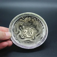 china folk tibet silver wash dishes dragon opera pattern desk decoration home accessories gift collection ornaments