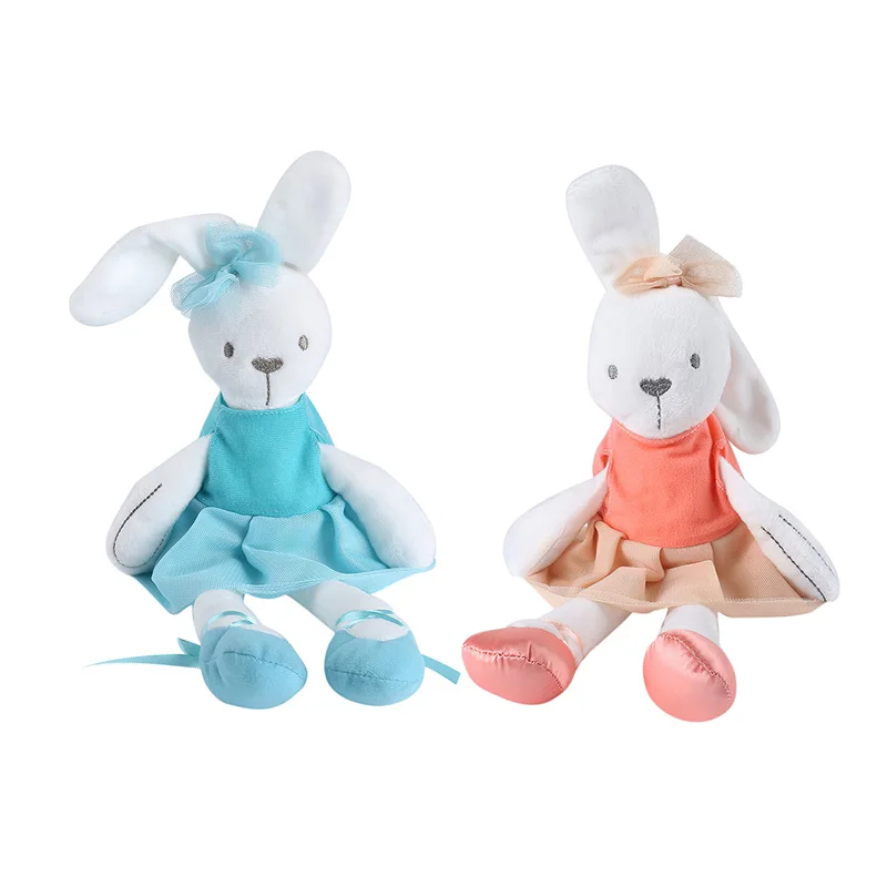 

Safety Stuffed Animal Rabbit Toys Children Cute Plush Bunny Doll Toy Baby Sleeping Dress Rabbit Plush Pets Dolls Appease Toy