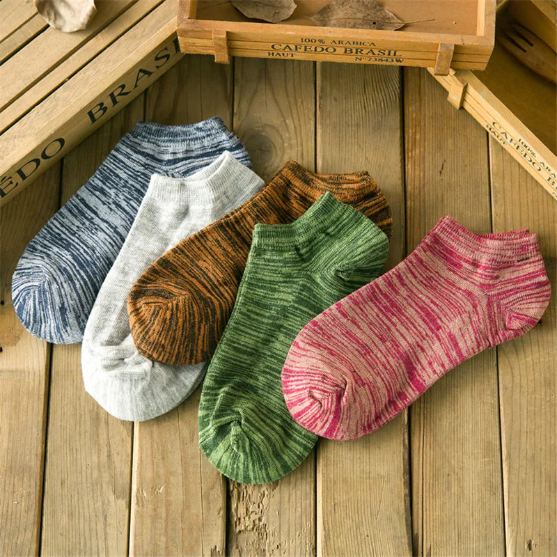 ZDL-370 Cute Cactus Japan Harajuku Cotton Casual Men Funny Short Ankle Sock 10 Pairs | Мужская одежда