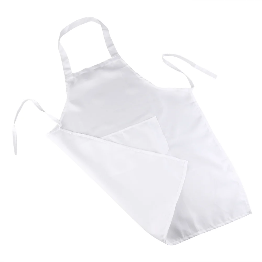 

ULTNICE Halter-neck Style Sleeveless Kitchen Cooking Apron with Pocket (White)