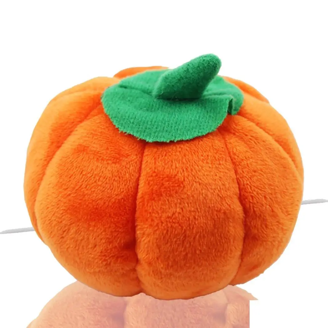 pumpkin 11 Стиль Многоцветный собака кошка игрушка плюшевые игрушки кукла играть звук игрушки современная новая мода забавная креативная игрушка для собак - Цвет: pumpkin