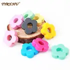 TYRY.HU, 10 шт., силиконовые бусины, цветок, детское уход за зубами, ремесла сделай сам, жевательные бусины, зажимы, соска, цепочка, аксессуары, игрушка