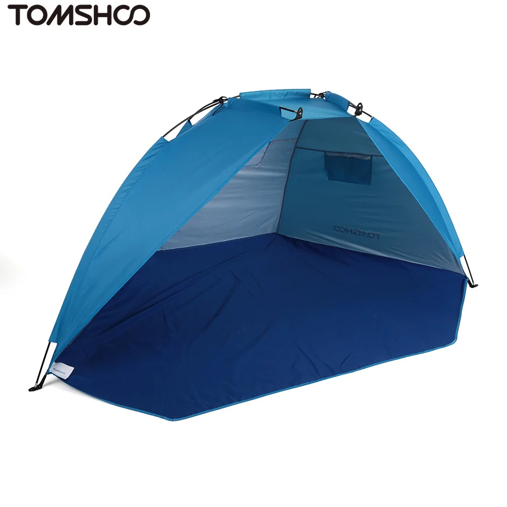 

Outdoor Beach Tent Sunshade Shelter 2 Person Sturdy 170T Polyester Tent for Fishing Camping Hiking Picnic Activity