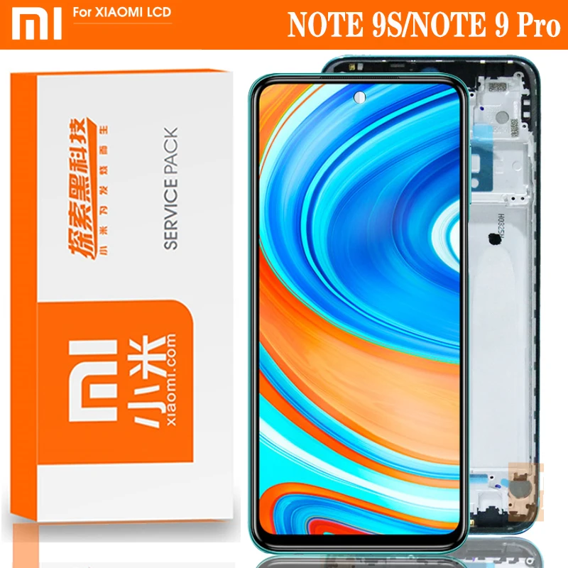 Оригинальный 6 67 ''ЖК дисплей для Xiaomi Redmi Note 9 Pro ЖК с сенсорным экраном