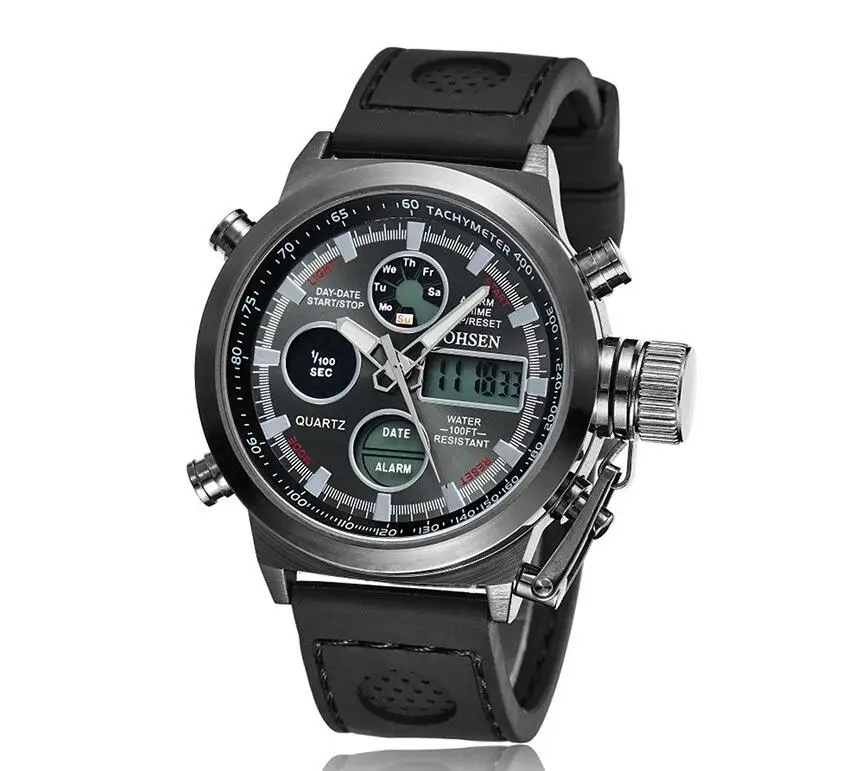 Часы мужские светодиодный водонепроницаемый с нейлоновым ремешком|Мужские