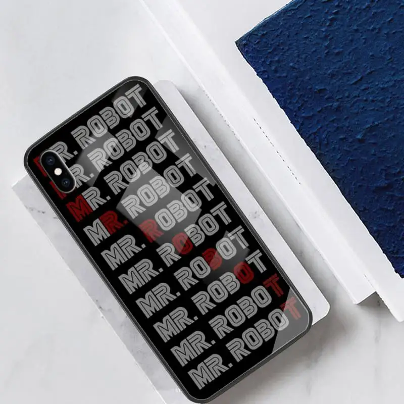 

Mr Robot FSOCIETY Glass Phone Case Fundas Coque For IPhone 11 Pro Max Cases XR XS 12 7 8 Plus Cover Accessories Carcasa