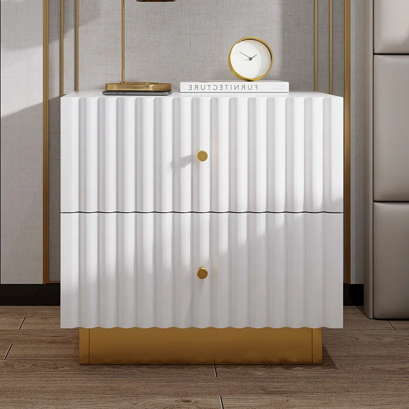 

Светлый роскошный прикроватный шкаф, современный минималистичный шкаф для хранения, шкаф для спальни, ночная подставка, ночники