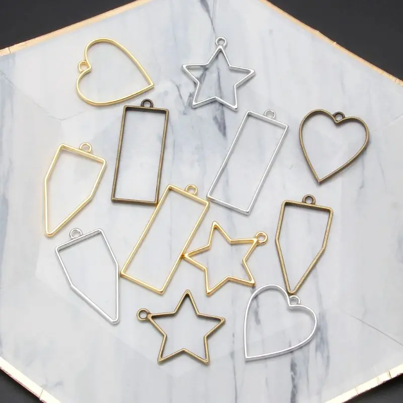 Рамки для подвесок с открытой задней панелью геометрические полые рамки