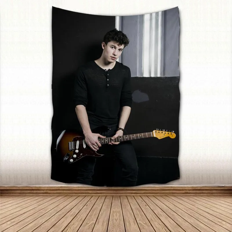 

Настенный Гобелен Shawn Mendes на заказ, листы, домашние декоративные гобелены, пляжное полотенце, коврик для йоги, одеяло, скатерть