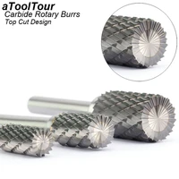 top cut style a carving grinder abrasive tools tungsten steel rotary file carbide burr milling cutter drill for metal 3 16mm