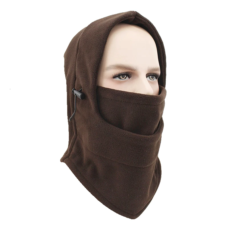 JLETOLI Открытый Осень Зима ветрозащитный флис теплый Facemask лыжный головной убор с капюшоном шапка Велоспорт езда обучение маска