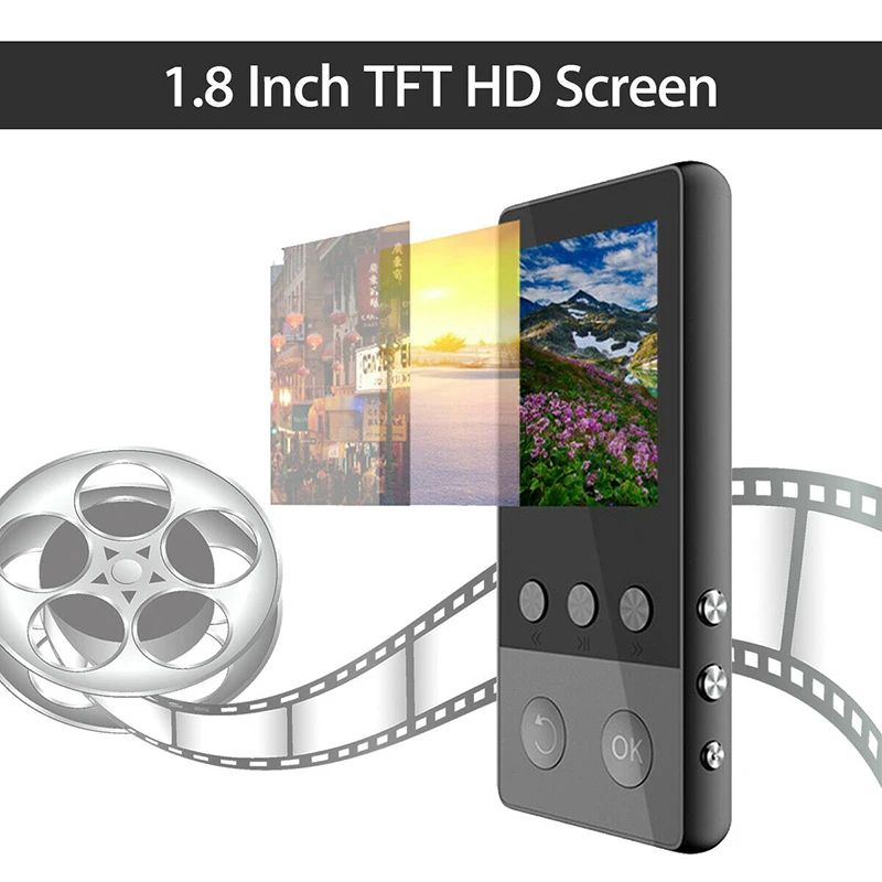 Портативный Bluetooth MP3/4 музыкальный плеер с FM Hi Fi без потерь поддержка tf карты JR