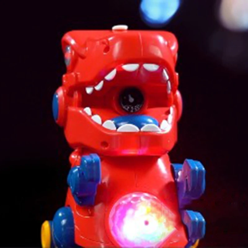 

Electric Dinosaur Bubble Machine Music Lighting Toys Automatic Bubble Blower Kids Toy