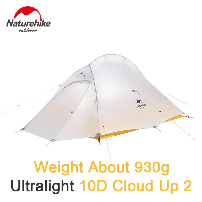 Палатка Naturehike Cloud Up 2 10D Ультралегкая нейлоновая Водонепроницаемая на человек 1 5