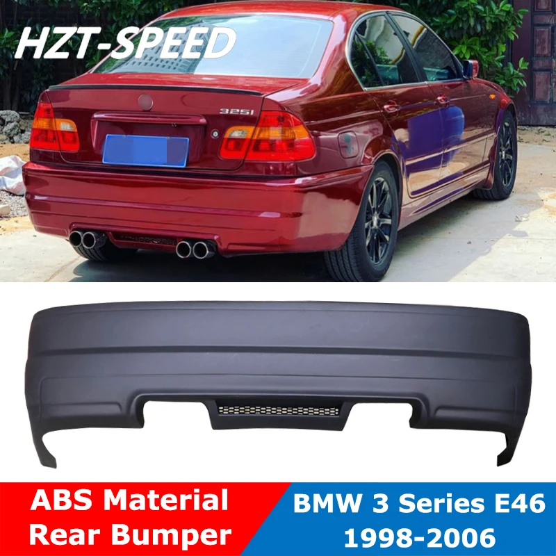 E46 MT ABS Неокрашенный комплект кузова автомобиля задний бампер для BMW 3 серии