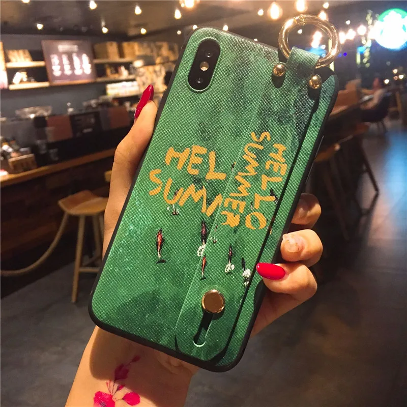 7240-5 IRONGEER Мультфильм Дональд Дак чехол для телефона для iPhone 6S плюс 7 8 плюс мягкий чехол для iPhone X XS MAX браслет Coque - Цвет: 7240-5