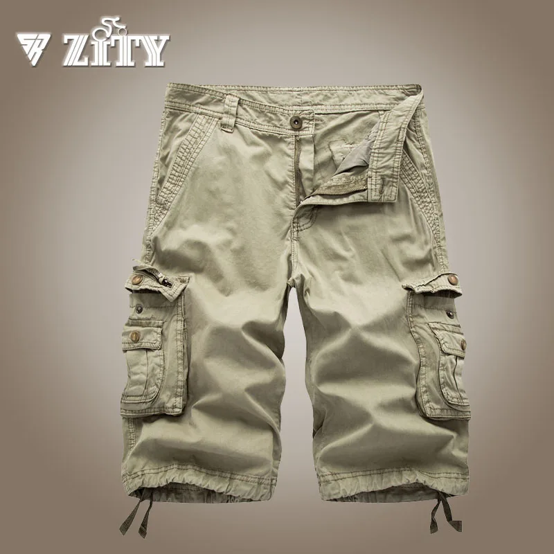 

Cargo Shorts Men Cool Ribbons Summer Hot Sale Cotton Casual Men Short Pants Brand Clothing Comfortable Men Cargo Shorts