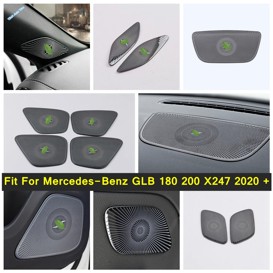 

Front Rear Door / Pillar A / Instrument Stereo Speaker Loudspeaker Cover Trim Black For Mercedes-Benz GLB 180 200 X247 2020 2021