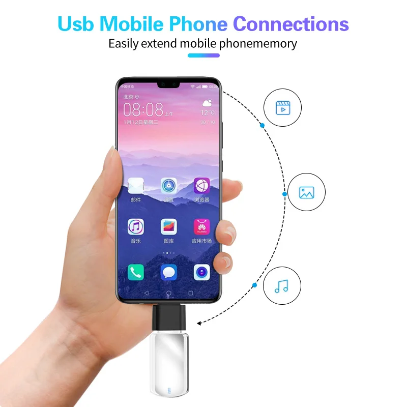 адаптер fonken usb c otg для macbook xiaomi type c конверте