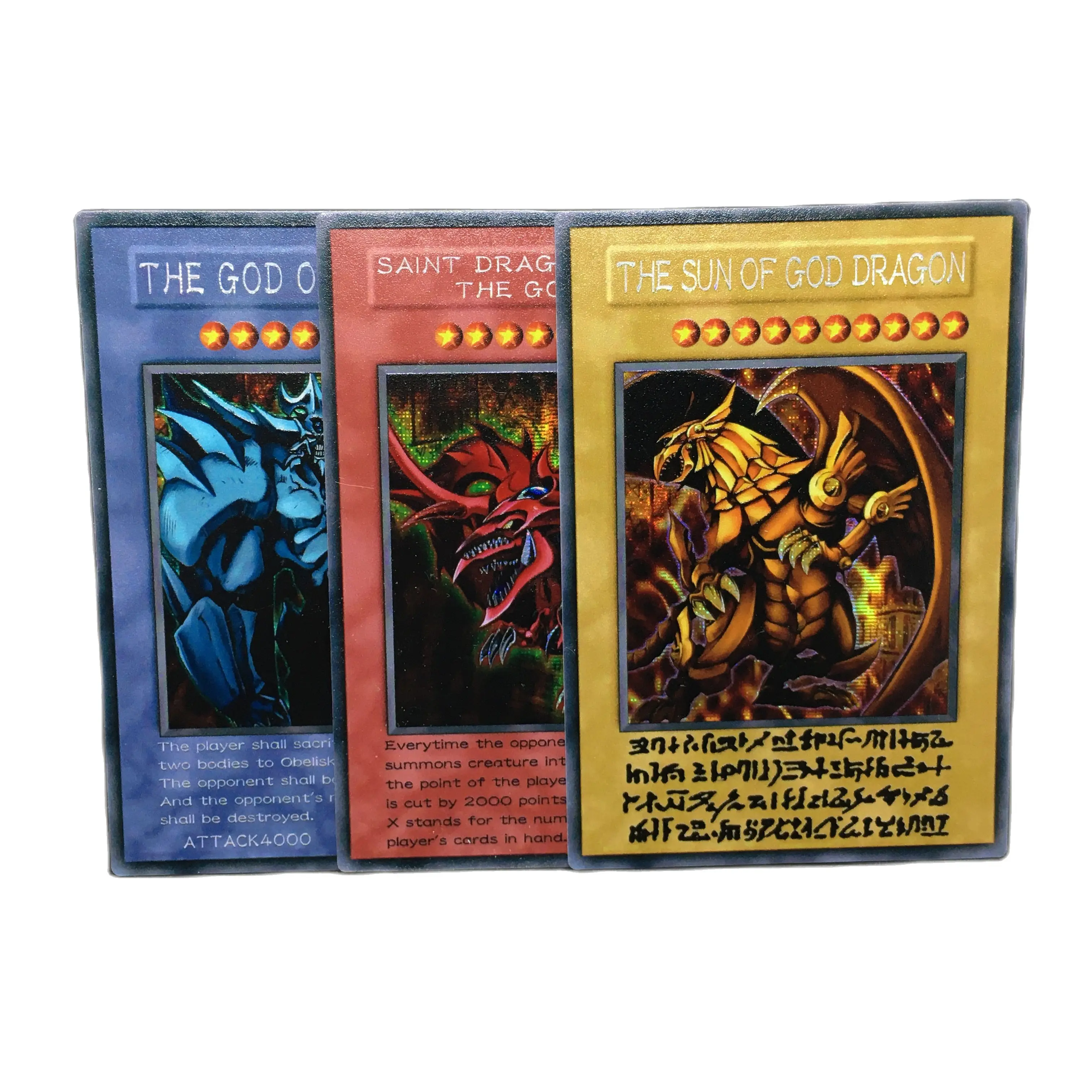 

Специальный персонализированный серебристый сломанный сер Yu Gi Oh, три волшебных Бога, анимационная Версия