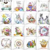 easter decoration for home cartoon rabbit egg pillowcase happy easter party supplies accessories easter ornament cushion cover