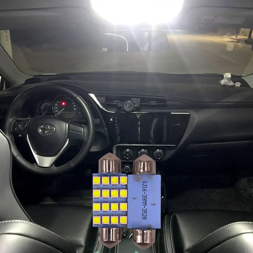 Бесплатная доставка 100x31 мм 36 39 41 16 SMD 1210 3528 Светодиодный Festoon светильник