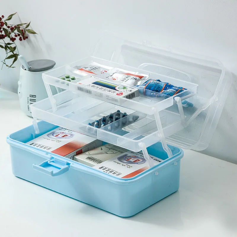 3 слоя Домашний медицинский ящик отделение для хранения Организатор 31 5*17*15 см