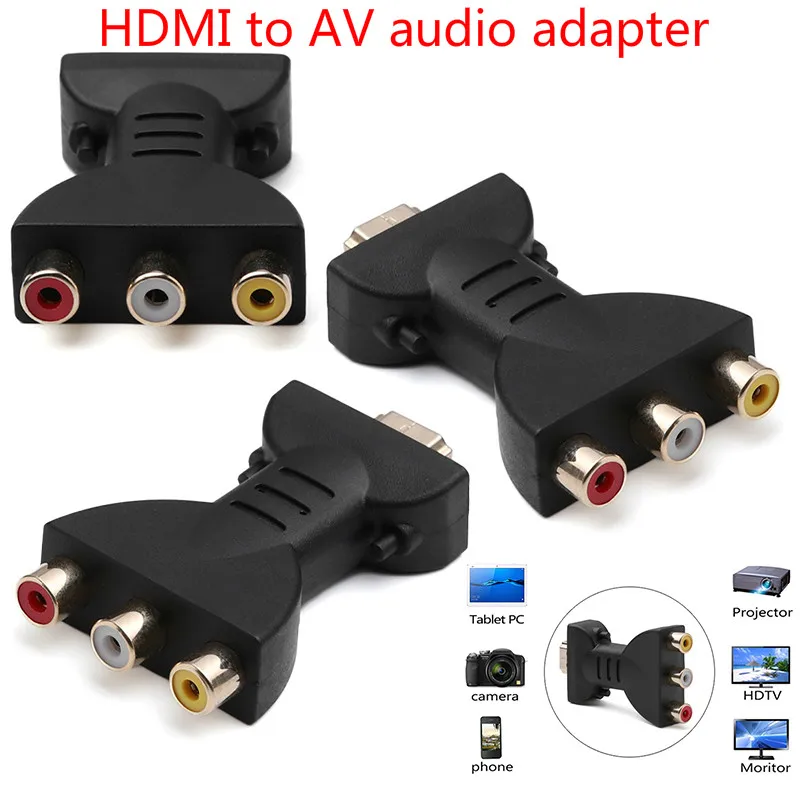 HDMI К AV аудио адаптер Hdmi к Vga разъем Hdmi к Vga Hdmi разветвитель для HDTV, DVD, проектор, системы домашнего кинотеатра