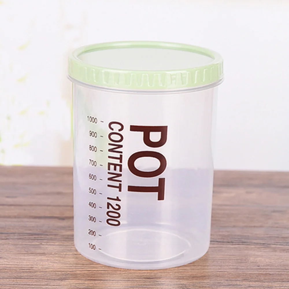 

transparent plastic storage box plastic seal pot&plastic airtight canister&plastic jar&plastic pot used for kitchen food contain