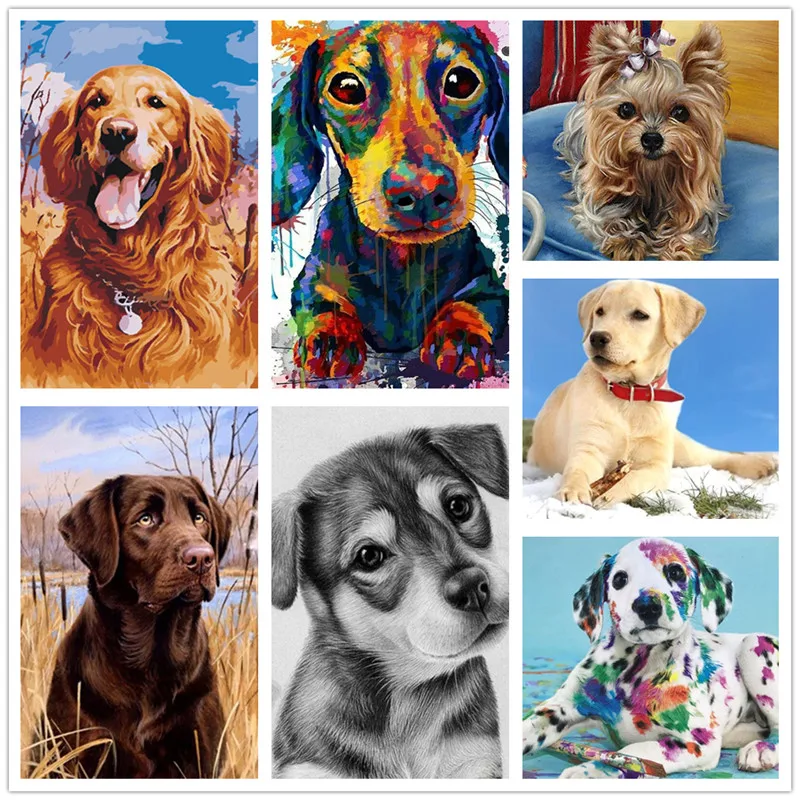 Набор для алмазной вышивки такса с изображением собаки | Дом и сад