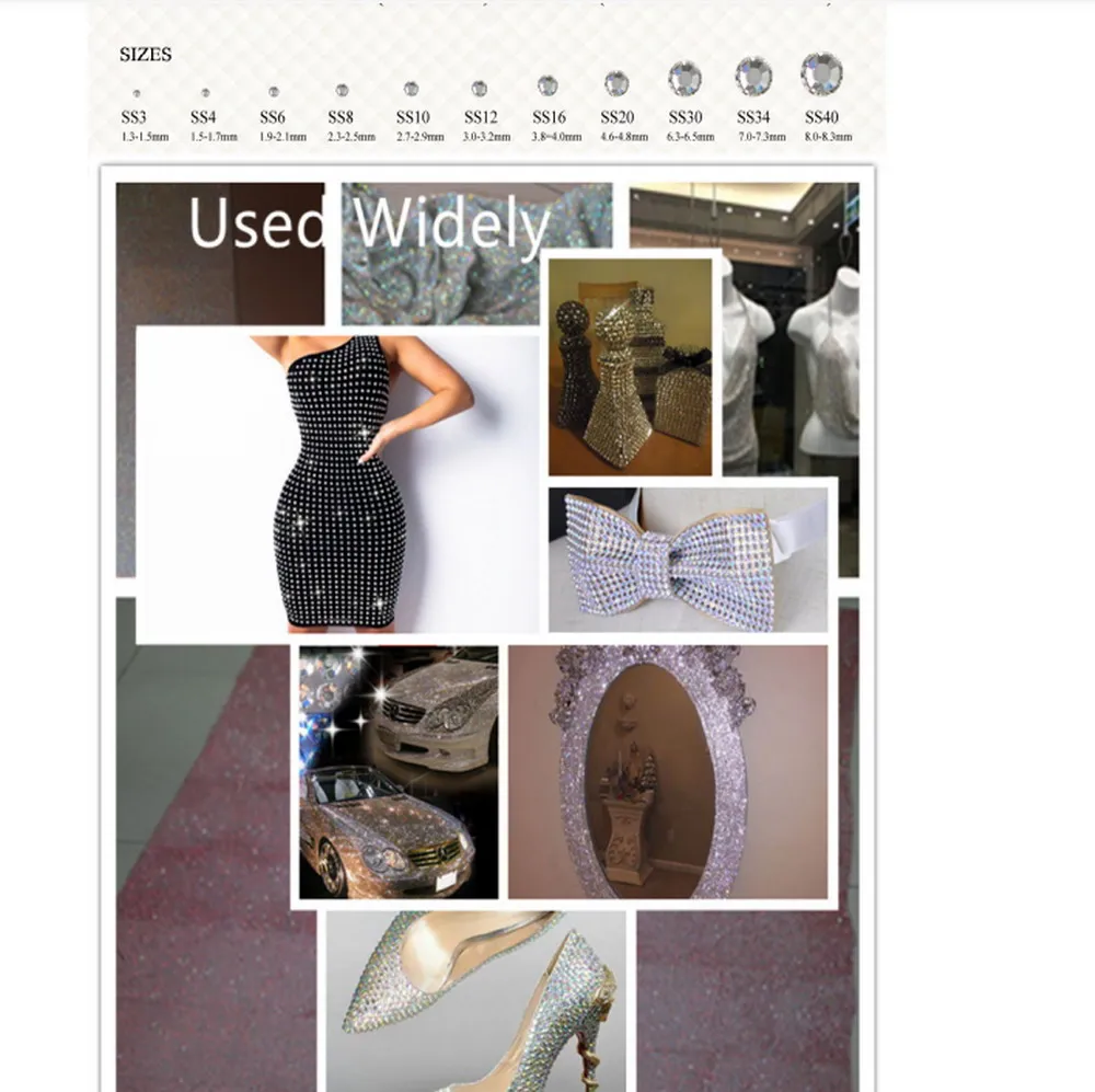 Высококачественные фуксия хрустальные стразы украшение для ногтей Стразы