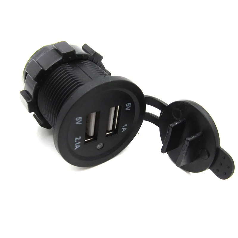 3.1A Водонепроницаемый двойной USB порт автомобильное зарядное устройство