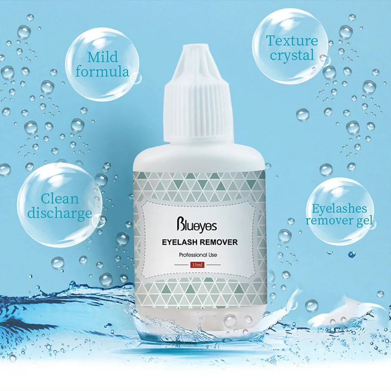Средство для снятия клея Blueyes ресниц мягкий прозрачный не раздражающий