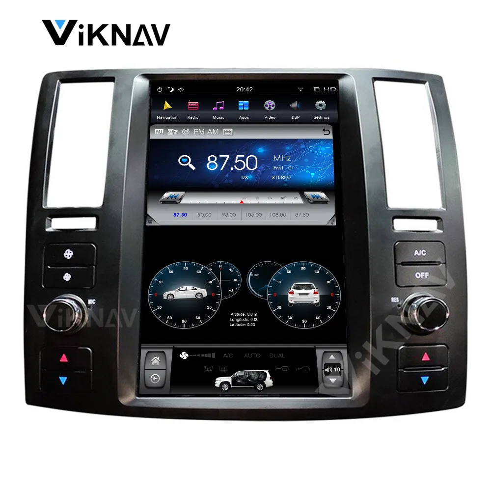 multimedia player For Infiniti FX35 FX45 2004-2008 car GPS navigator video auto android system radio tape recorder 11.8 inch | Автомобили