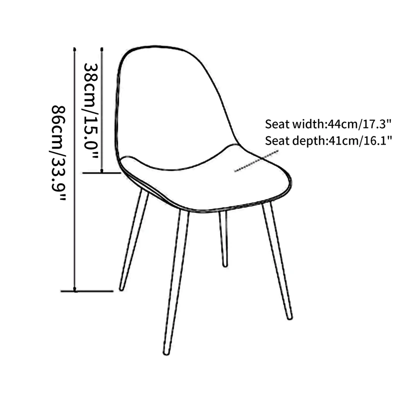 1/2/4/6 шт. Эластичная оболочка кресла Seat Обложка с ромбовидным узором чехол